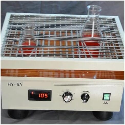 HY-5H Digital Reciprocating Shaker, 280RPM Lab Oscillator with Timer, Non-Slip Platform for Flasks & Plates, Brushless Motor, Compact Design in Kuwait
