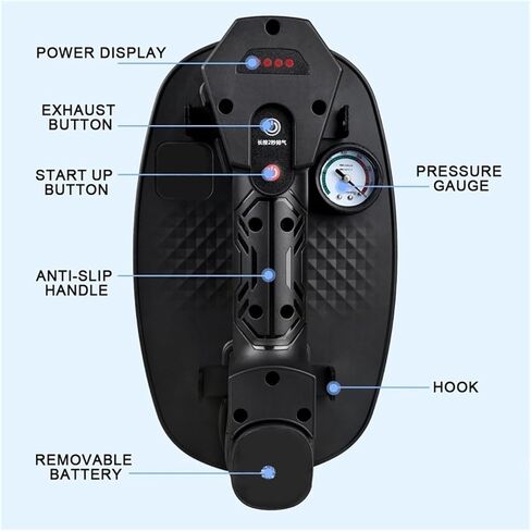 Heavy Duty Vacuum Suction Cup 220kg Load Electric Vacuum Suction Cup Heavy Lifter Display Granite Glass Tile Sucker Air Pump Lifting Tool in Kuwait