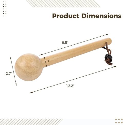Wooden Baseball Glove Mallet, Softball Glove Mallet, One Piece Glove Mallet for Baseball and Softball Glove Shaping, Solid Construction for Breaking in Gloves in Kuwait