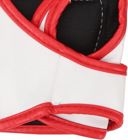 MMA Fingerless Gloves, PU Leather Punching Bag Gloves Black Bottom Orange Claw - Durable and Wear -, Full Wrist Support, Training and Competition Use in Kuwait
