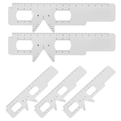 5pcs PD Ruler for Eyewear - Accurate Pupillary Distance Measurement Tool - Essential Optometrist Accessory for Eyeglasses Lens Fitting and Glasses Matching in Kuwait