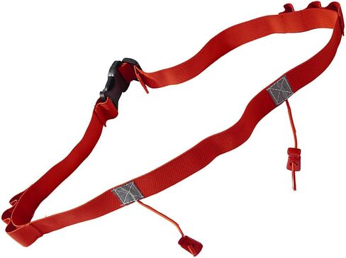 Adjustable Elastic Running Belt Race Number with Clip Fastening Stretch Fits & Comfortable Hook Number Belt, Red, One Size in Kuwait