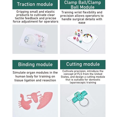 جهاز محاكاة الجراحة بالمنظار، صندوق تدريب محمول بالمنظار مع وحدات تدريب قابلة للتبديل ومنظار داخلي، نموذج ممارسة المهارات الجراحية لطلاب الطب in Kuwait