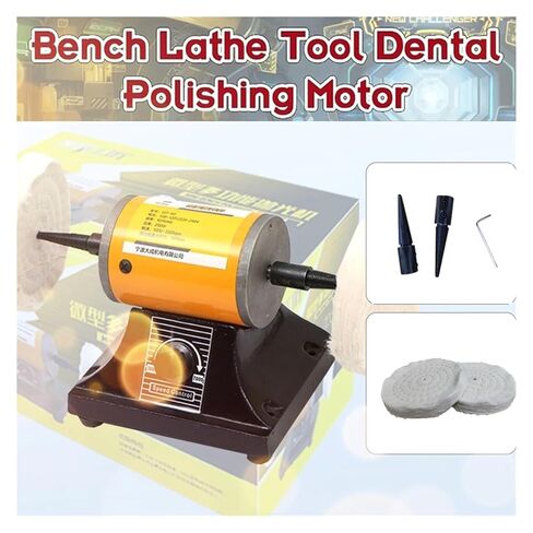 200W Adjustable Speed Mini Polishing Machine,Jewelry Polisher - Adjustable Variable Speed Bench Grinder Polishing & Buffing Machine, for Jewelry Motor Lathe Bench Grinder Kit in Kuwait