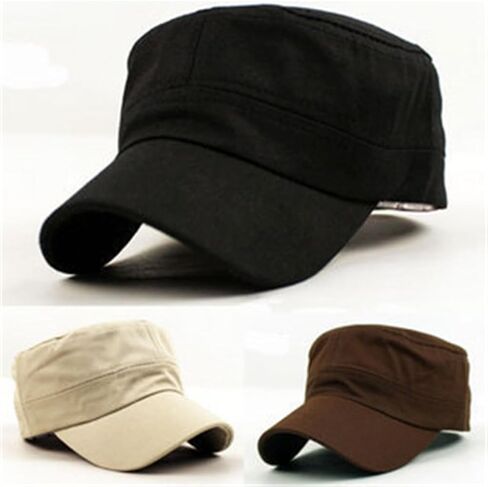 Duckbill Hat for Female Flat Top Sun Cap Fashion Breathable Hat Adjustable CricketHat Cotton Headdress in Kuwait