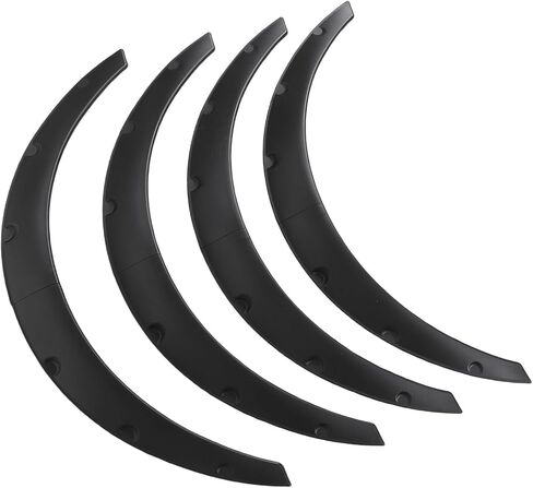 Headerbs Universal Wheel Flares 4Pcs 80mm ABS Wide Body Kit Flexible Flares Black Wheel Arch Extensions with Screws Tape for Sedan SUV Off Road Vehicle in Kuwait