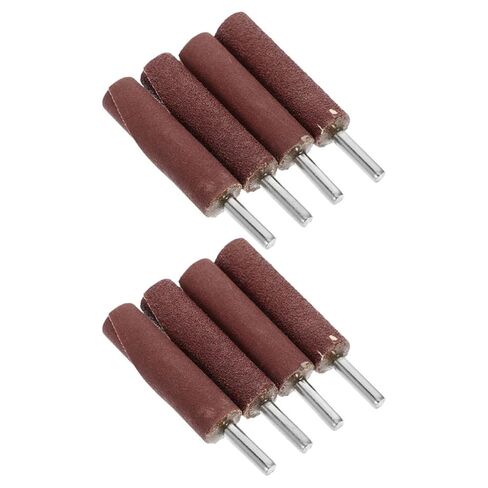 OUNONA Cylindrical Sanding Drum Kit with 6mm Shank for Die Grinder and Rotary Tools, Includes 80 and 240 Grit Sandpaper, Efficient Heat Dissipation and Easy Replacement for Metal in Kuwait