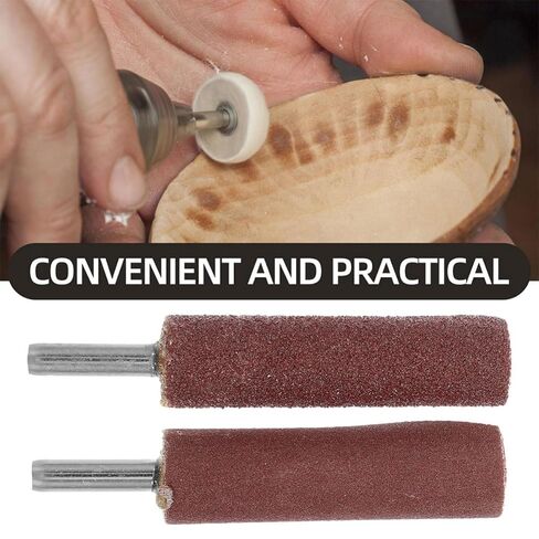 OUNONA Cylindrical Sanding Drum Kit with 6mm Shank for Die Grinder and Rotary Tools, Includes 80 and 240 Grit Sandpaper, Efficient Heat Dissipation and Easy Replacement for Metal in Kuwait