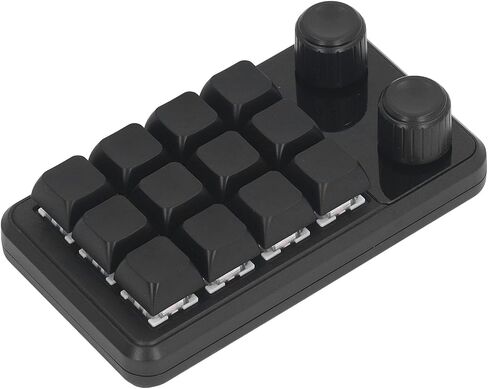 12 - Key Programming Keypad with Blue Switches, Mini Gaming Keypad for Industrial Control, One - Handed Macro Keypad with RGB Lighting and Type - C Cable in Kuwait