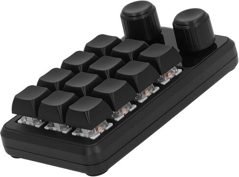 12 - Key Programming Keypad with Blue Switches, Mini Gaming Keypad for Industrial Control, One - Handed Macro Keypad with RGB Lighting and Type - C Cable in Kuwait