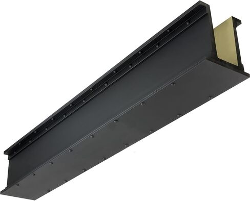 شعاع "U" من الفولاذ الصناعي الصناعي من ForgeCraft، عرض 9 1/2 بوصة × ارتفاع 11 1/2 بوصة × طول 120 بوصة، مطلي باللون الأسود من المصنع in Kuwait