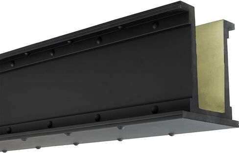 شعاع "U" من الفولاذ الصناعي الصناعي من ForgeCraft، عرض 9 1/2 بوصة × ارتفاع 11 1/2 بوصة × طول 120 بوصة، مطلي باللون الأسود من المصنع in Kuwait