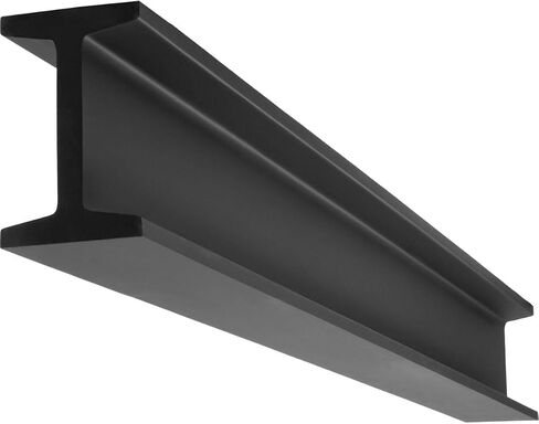 شعاع "I" من الفولاذ الصناعي الصناعي من ForgeCraft، عرض 4 3/4 بوصة × ارتفاع 7 1/2 بوصة × طول 120 بوصة، مطلي باللون الأسود من المصنع in Kuwait