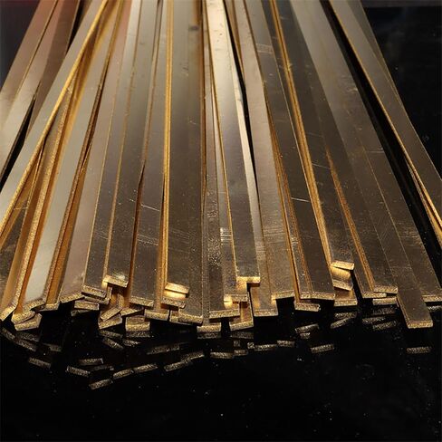 1pcs Brass Flat Bar - 3mm Thick, 500mm Length | Durable Solid Plate for Crafts, Devise & DIY Projects(4mm) in Kuwait
