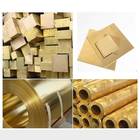 1pcs Brass Flat Bar - 3mm Thick, 500mm Length | Durable Solid Plate for Crafts, Devise & DIY Projects(4mm) in Kuwait