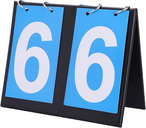 plplaaoo Flip Scoreboard, Scoreboard Flipper Waterproof Basketball Scoreboard 2/3/4 Digit Portable Scoreboard Score Keeper for Basketball Number Flip Chart Tennis Score Keeper for Net in Saudi Arabia