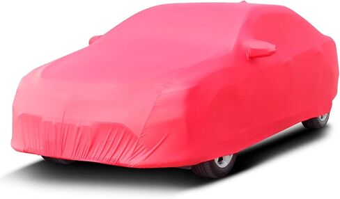 Stretch Car Cover Dustproof Car Sun Shade Cover(Red,Model Y) in Saudi Arabia