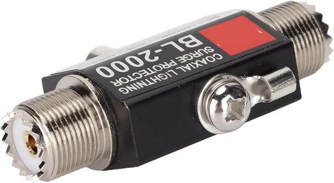 BL-2000 حاجز محوري، PL259 أنثى إلى PL259 أنثى، 50 أوم، DC-1000 ميجا هرتز، ذروة 400 وات، <1.1 VSWR، واقي تصاعد أنبوب تفريغ الغاز لراديو هام، المحطة الأساسية، in Kuwait