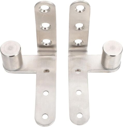 2pcs Stainless Steel Heavy Duty Hidden Door Hinges with Top and Bottom Pivot for Home Cabinet, Window, and Door Box Installation in Kuwait
