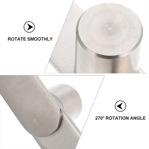 2pcs Stainless Steel Heavy Duty Hidden Door Hinges with Top and Bottom Pivot for Home Cabinet, Window, and Door Box Installation in Kuwait