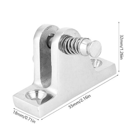 2PCS 55 x 18mm Stainless Steel 316 Boat Deck Hinge Mount Fitting Marine Hardware in Kuwait