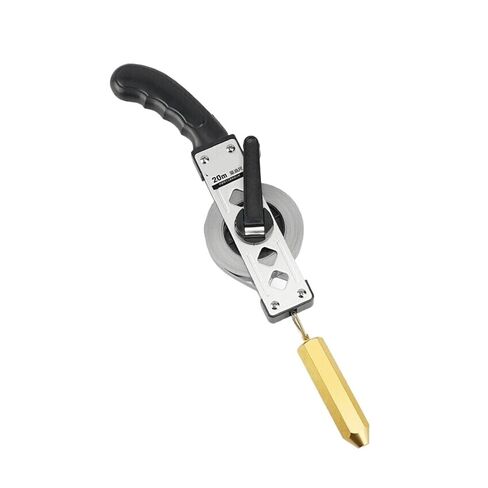 Stainless Steel Depth Measuring Ruler, Aluminum Alloy Frame, Pure Copper Hammer Head Exploration(DL9420-20m) in Saudi Arabia