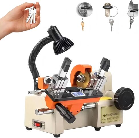 Key Cutting Machine, Horizontal Duplicator Tool for Motorcycle, Electric Car & Door Lock Keys, Includes Brush for Precision Cutting in Kuwait
