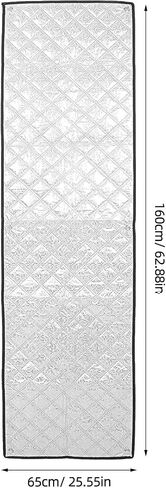 Zerodeko Insulated Chest Freezer Cover, Thick Aluminum Foil, 63x25.6", with Suction Cups, UV Protection, Waterproof and Dustproof for Outdoor Use in Kuwait