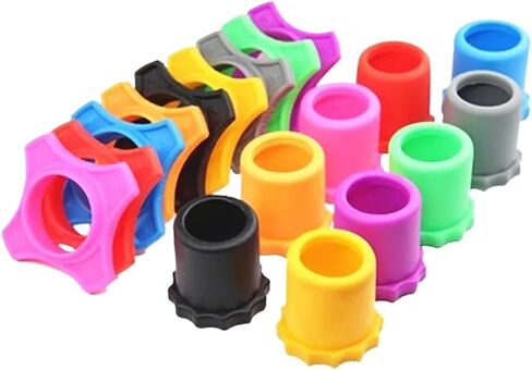 40 Pcs Shakeproof Silicone Microphone Holder Anti-Rolling Mic Protection Ring Bottom Rod Sleeve For BBs KTV DJ Device(Color13) in Kuwait