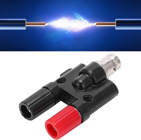 BNC Female to 4mm Binding Post Adapter Connector, Electrical Test Equipment Parts, U25 Model - Flame - Retardant Insulation, High Conductivity, Safe and Reliable for Electricity in Kuwait