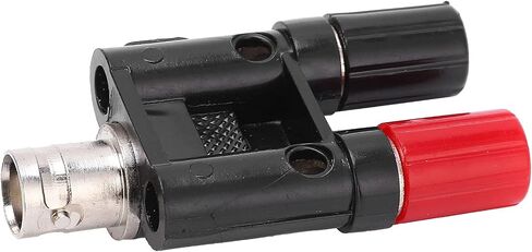 BNC Female to 4mm Binding Post Adapter Connector, Electrical Test Equipment Parts, U25 Model - Flame - Retardant Insulation, High Conductivity, Safe and Reliable for Electricity in Kuwait