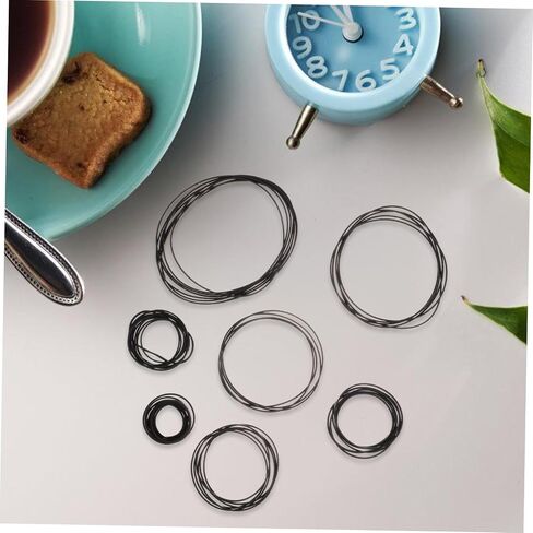 Mikinona 50pcs Rubber Tape Recorder Belt Square Cassette Recorder Belts Replacement for Repair Required Tags in Kuwait