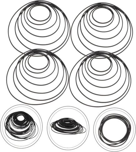 Mikinona 50pcs Rubber Tape Recorder Belt Square Cassette Recorder Belts Replacement for Repair Required Tags in Kuwait