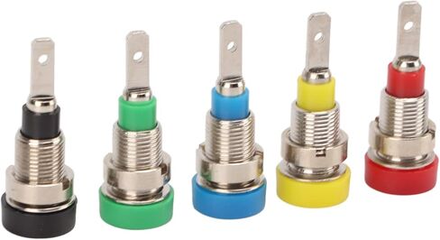 Banana Socket 2mm Brass Panel Mount Binding Post 5 Colors, Safe Stable Connection, Multi - Purpose for Electronics and RVs in Kuwait