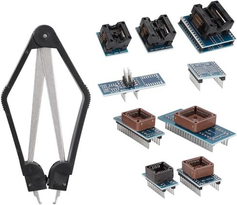9-Piece IC Programmer Adapters Kit for TL866CS TL866A – SOP PLCC DIP Sockets in Kuwait