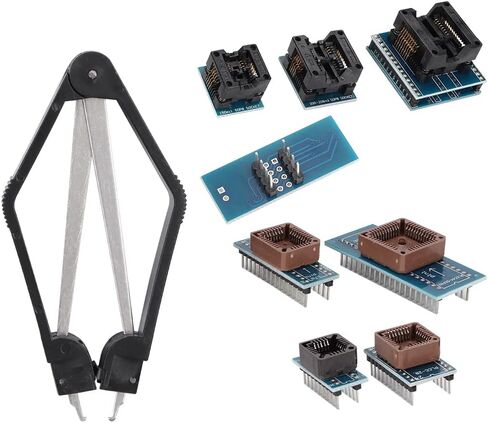 9-Piece IC Programmer Adapters Kit for TL866CS TL866A – SOP PLCC DIP Sockets in Kuwait