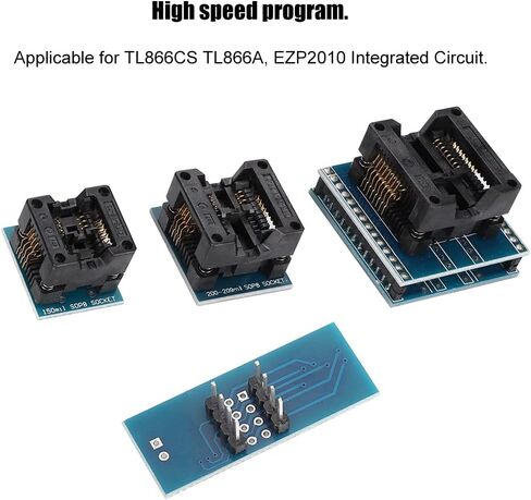 9-Piece IC Programmer Adapters Kit for TL866CS TL866A – SOP PLCC DIP Sockets in Kuwait