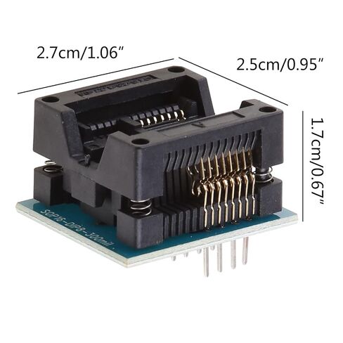 SOP16 to DIP8 Adapter Wide 300mil SOIC16 to DIP8 Socket Programmer Adapter for EZP2010 EZP2013 RT809F CH341A Programmer Soil Moisture Sensor in Kuwait