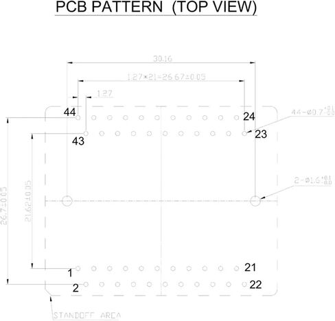 رقاقة مبرمج محول PSOP44 SOP44 SOIC44-1.27 IC مبرمج محول مقبس محول وحدة IC محول مقبس مستقرة ورقاقة in Kuwait