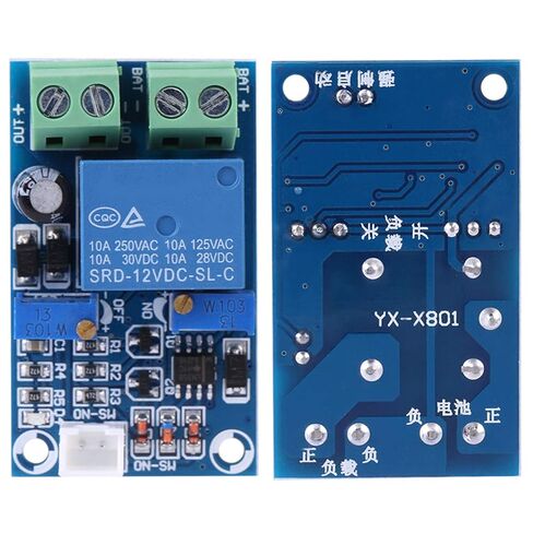 12V Battery Low Voltage Disconnect Module, Automatic Recovery Switch, Undervoltage Protection for Storage Battery, 10A Load Current, Ideal for RVs and Solar in Kuwait