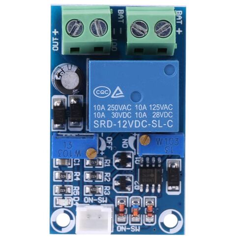 12V Battery Low Voltage Disconnect Module, Automatic Recovery Switch, Undervoltage Protection for Storage Battery, 10A Load Current, Ideal for RVs and Solar in Kuwait