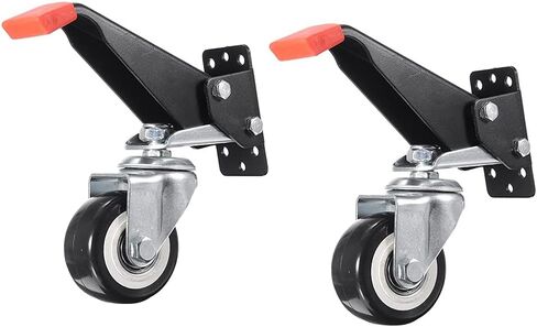 2Pcs Set Heavy Duty Workbench Casters Kit Retractable Caster Wheels for Workbenches Machinery Tables in Kuwait