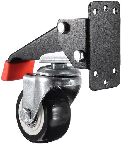 2Pcs Set Heavy Duty Workbench Casters Kit Retractable Caster Wheels for Workbenches Machinery Tables in Kuwait