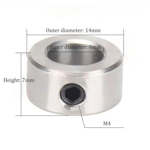 Solid Shaft Collars 40-Pack 8mm Stainless Steel Shaft Lock Collars for T8 Lead Screw, 3D Printer CNC Parts in Kuwait
