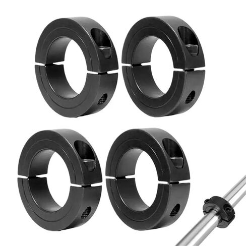 Solid Shaft Collars 4-Pack Double Split Shaft Collars with Lock Screws, Thickened for Industrial Maintenance in Kuwait