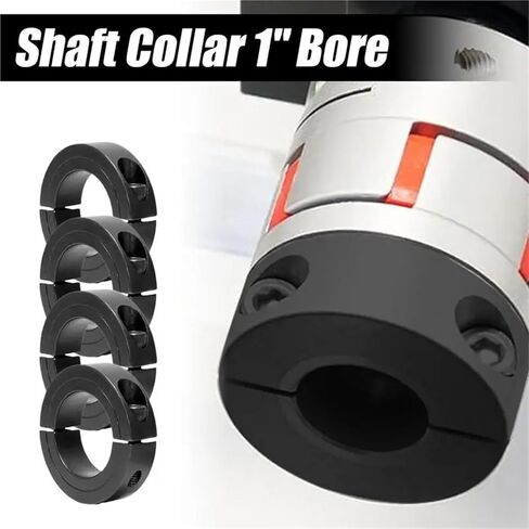 Solid Shaft Collars 4-Pack Double Split Shaft Collars with Lock Screws, Thickened for Industrial Maintenance in Kuwait