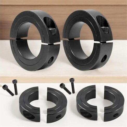 Solid Shaft Collars 4-Pack Double Split Shaft Collars with Lock Screws, Thickened for Industrial Maintenance in Kuwait