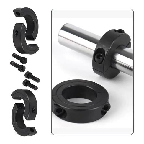 Solid Shaft Collars 4-Pack Double Split Shaft Collars with Lock Screws, Thickened for Industrial Maintenance in Kuwait