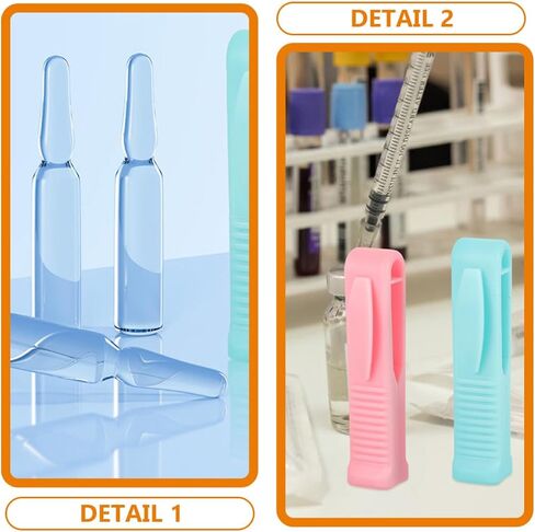 8pcs Nurse Ampoule Opener Set, Portable Small Vial Breaker with Groove Design, Plastic Mini Bottle Opener for Ampule Opening in Hospital and Laboratory Use in Kuwait