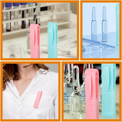 8pcs Nurse Ampoule Opener Set, Portable Small Vial Breaker with Groove Design, Plastic Mini Bottle Opener for Ampule Opening in Hospital and Laboratory Use in Kuwait